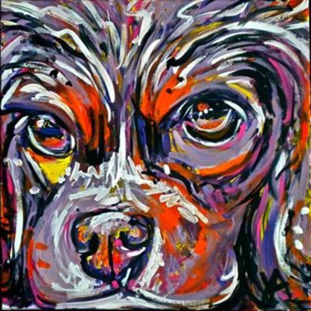Commissioned Hand painted pet portraits